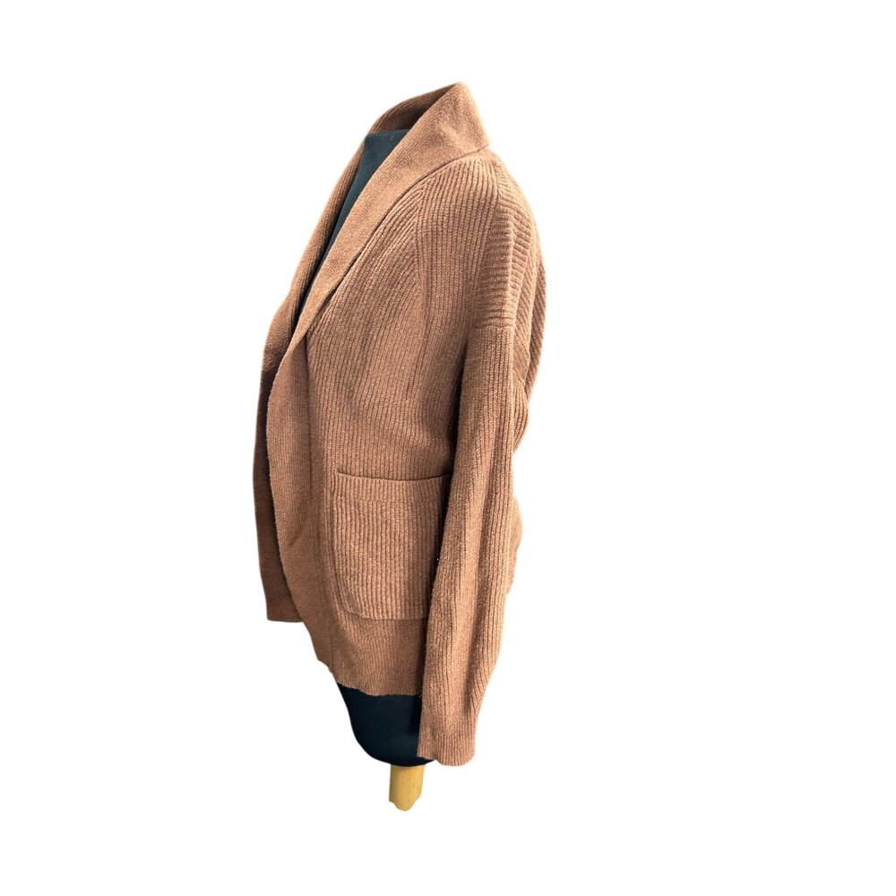 A New Day Womens Brown Open Front Cardigan Sweater S - Picture 2 of 9